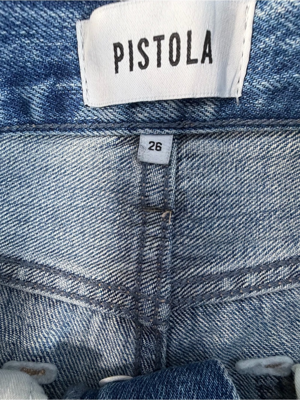 Pistola Cassie Super High Rise Straight Jeans Size 26 Bramble Denim Button Fly - Picture 7 of 9